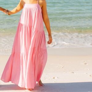Pink and Blue Maxi Dresses